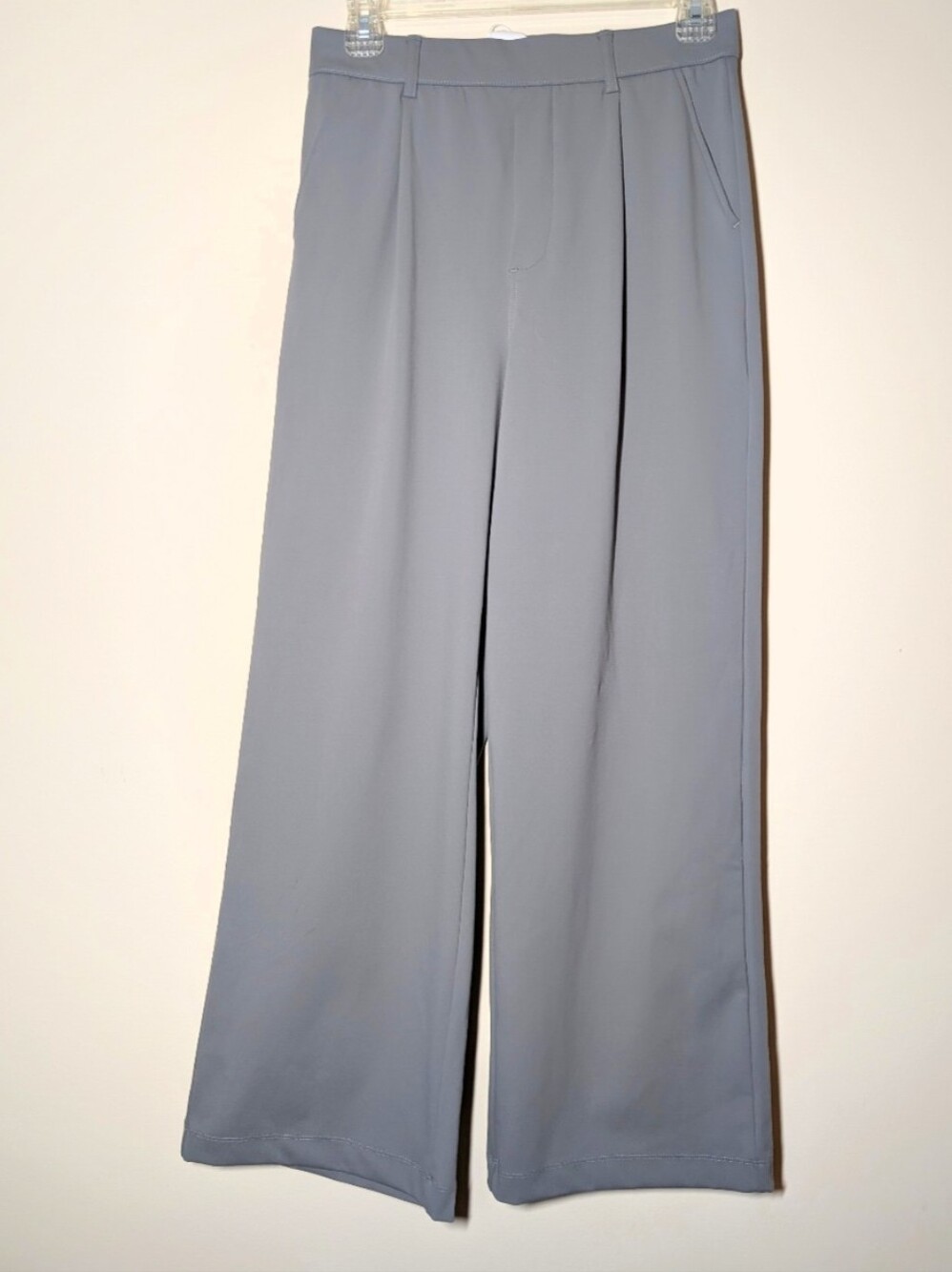 NWT Halara Flex Wide Leg Pleated Pants Gray Small Petite
